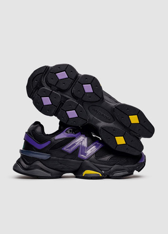 Кроссовки женские Mowalola x New Balance 9060 'Burglarwear - Purple' No Brand Mowalola x 9060 'Burglarwear - Purple' чёрные демисезоны (300150977)