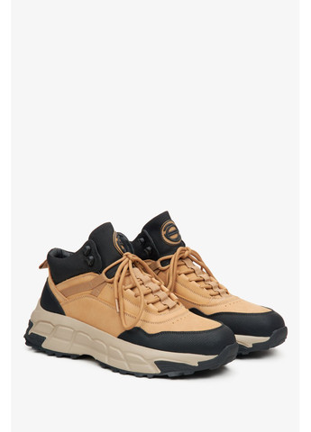 Светло-оранжевые осенние ботинки, цвет рыжий Estro