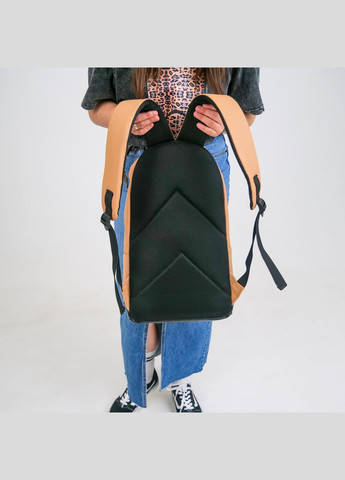 Универсальный рюкзак в удобном размере в экокожи, цвет песочный ToBeYou city (293247146)