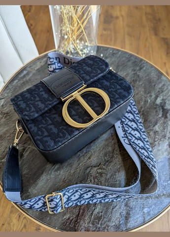 Сумка леді Діор міні текстиль чорний No Brand (322440770)