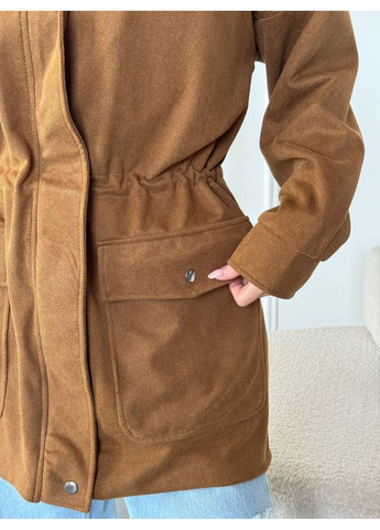 Гірчична демісезонна куртка вітрівка зашити та еко-шкіра,з підкладкою,подовжений крій Україна