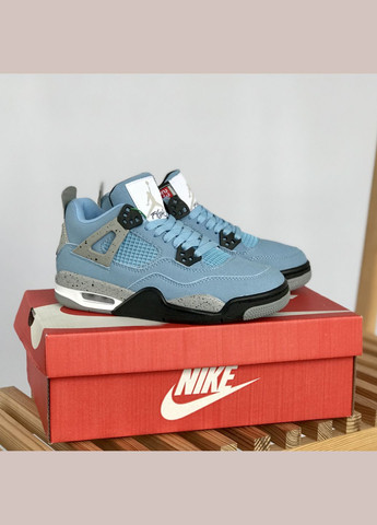 Кроссовки женские и мужские Nike Air Jordan 4 Retro University Blue | Найк Аир Джордан 4 Ретро Юниверсити голубые No Brand голубые всесезоны (307288665)