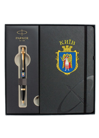 Набір IM 17 CITY Black GT BP кулькова ручка + блокнот 22032b24_C0010u Parker (361448122)