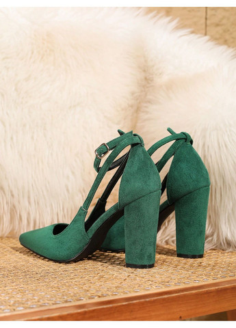 SHEIN Туфли на каблуке изумрудный з, китай — демисезон (361341240)