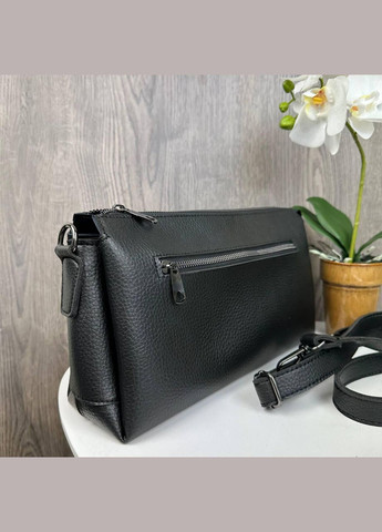 Жіноча міні сумка клатч на плече натуральна чорна замша (sku_1533) No Brand (330575686)