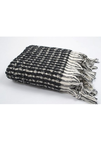 Barine полотенце - curly bath towel ecru-black кремово-черный 45*95 комбинированный производство -
