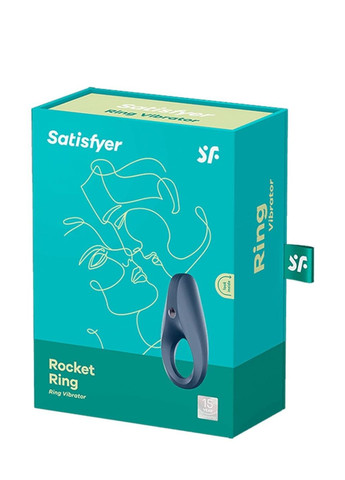 Ерекційне віброкільце Rocket Ring синє Satisfyer (347312799)