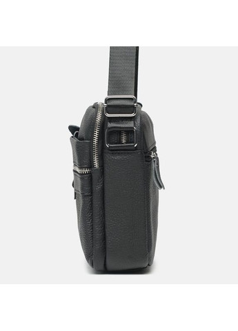 Чоловіча вмістка барсетка з натуральгої шкіри маленького розміру Qvant 8016ч - Чорна Tiding Барсетка (366889794)