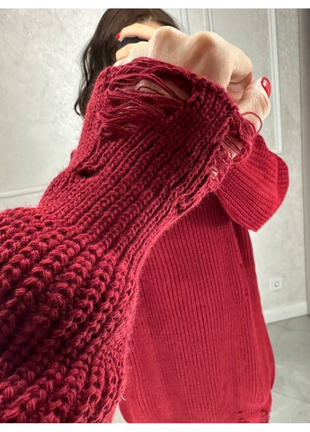 Бордовое вязаное платье турция Osoblyva