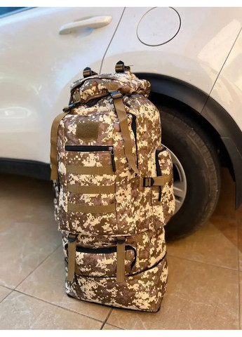 Рюкзак военный тактический 80-100л, рюкзак пиксель ВСУ с системой MOLLE для охоты No Brand (361669524)