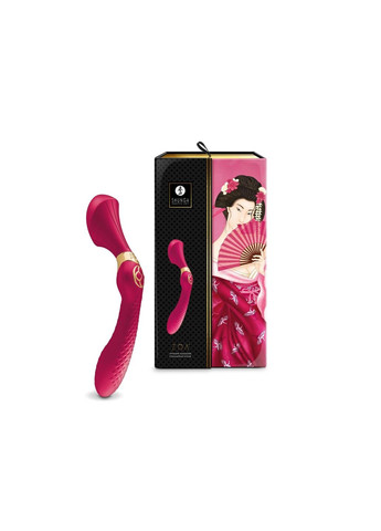 Вибромассажер Zoa Raspberry, двусторонний Shunga (303911098)