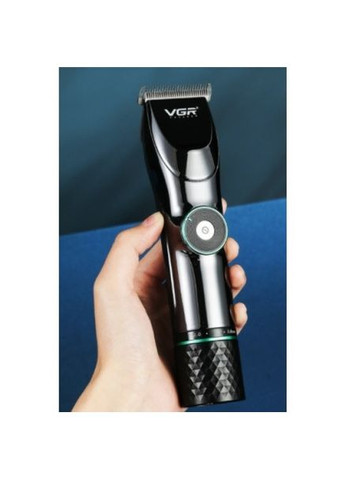 Профессиональная беспроводная машинка для стрижки волос и бороды Salon Series серый VGR V-256 (327796219)