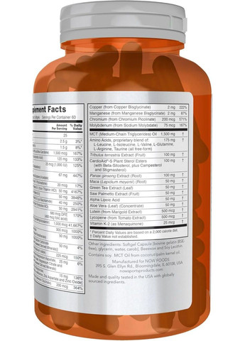 NOW MEN'S ACTIVE SPORTS MULTI мультикомплекс для чоловіків у м'яких капсулах №180 Now Foods (346086770)