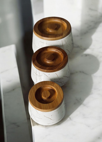 Набір ємностей для зберігання "Marble", 1350мл No Brand (331303503)