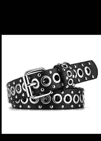 Ремінь на пояс з екошкіри "Заклепки" з люверсами з металевою пряжкою No Brand (303358554)