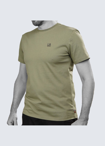 Футболка літня Хакі з принтом UA | UATAC (316086431)