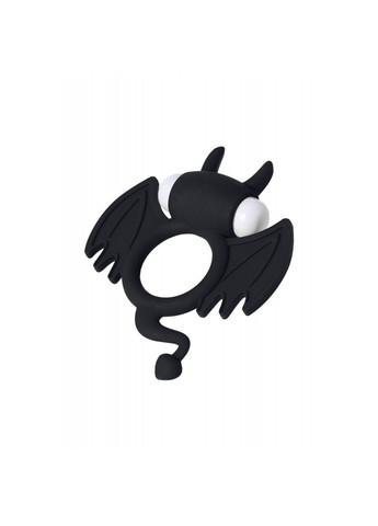 Кільце ерекційне BATMAN з вібростимуляцією клітора, чорний силікон We Love (362590017)