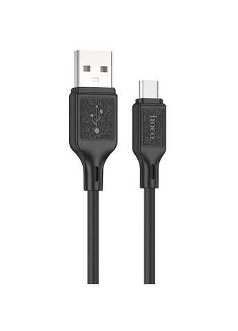Кабель для зарядки Micro-USB Android X90 100см |2.4A| Чорний Hoco (337350794)