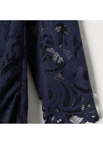 Темно-синее вечернее платье для беременных H&M однотонное