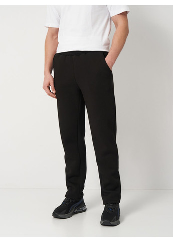 Черные спортивные, повседневный, домашние, кэжуал зимние зауженные, прямые брюки Malta