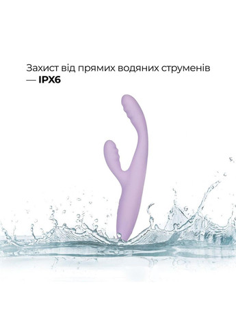 Тонкий кролик-вибратор Svakom Cici+ 2 Lilac, управление со смартфона, подогрев до 38 °C No Brand (366879913)
