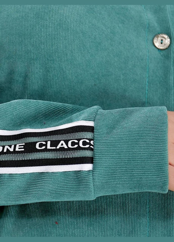 Женский вельветовый спортивный костюм батал на пуговицах зеленый повседневный комфортный для большого размера Bonita Спортивний костюм (322994603)