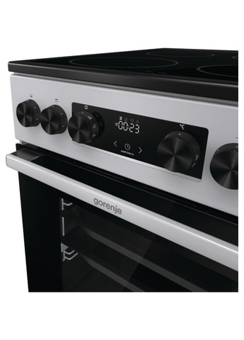 Электрическая плита gec5c41sg электрическая стеклокерамическая, 70л, 50x60см, дисплей, прог (m365447) Gorenje GEC5C41SG електрична склокерамічна, 70л, 50x60см,