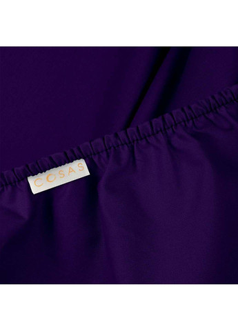 Семейный комплект на резинке DARK PLUM Ранфорс 2х160х220 см Cosas (307387242)