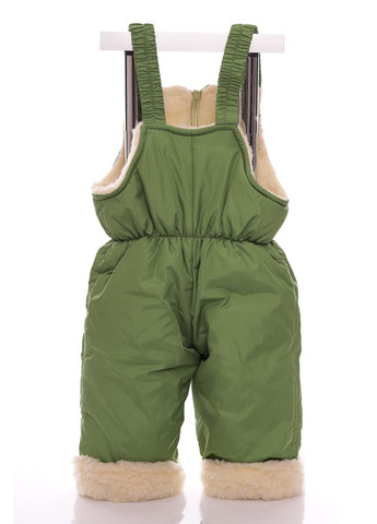 Зелений зимній комбінезон на суцільному хутрі нуль салатовий 86 см (27612) BABYKROHA