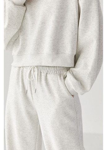 Вільний теплий спортивний костюм - світло-сірий колір Lurex (370601835)