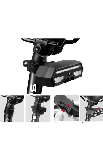 Трекер GPS велосипедний V03B Bike Tacker+Auto Tail Light 2in1 SIM (4GLTE+3GWCDMA+2GGSM) 140/2400mAh Black Epik (386667572)