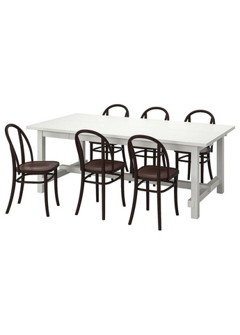 Стіл і 6 стільців ІКЕА NORDVIKEN / SKOGSBO 210/289 см (s29515107) IKEA (278408595)