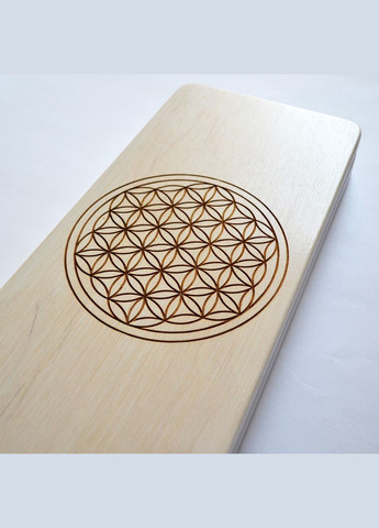 Доска Садху (Sadhu) "Цветок жизни", доска с гвоздями для йоги, шаг 10мм. Оцинкованные гвозди No Brand (301482862)