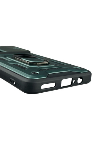 Чохол для G72 броньований з кільцем-тримачем підставкою зі шторкою на моторола г72 зелений rg1 Motorola (366389545)