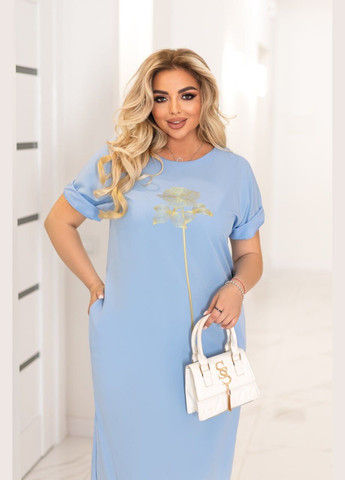 Голубое платье No Brand