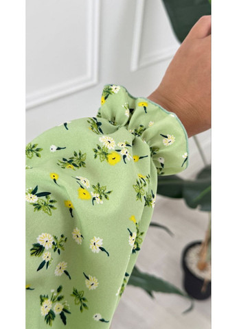 Фісташкова святковий, повсякденний, кежуал жіноча сукня з квітковим принтом а-силует Style Point з квітковим принтом