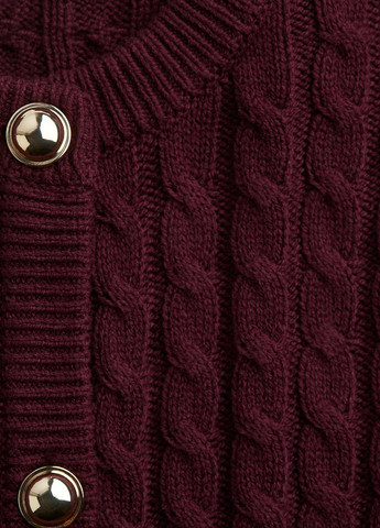 Темно-красный демисезонный кардиган H&M