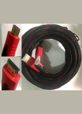 5метровый 3D кабель Hdmi 5m в оплетке черно красной TCOM (293945170)