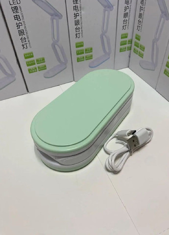 Настільна лампа світильник акумуляторний складний із зарядкою від USB регулюванням яскравості 30х7.5х16 см (477656-Prob) Unbranded (298876753)