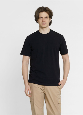 Чорна футболка чоловіча чорна Arber T-SHIRT FF19