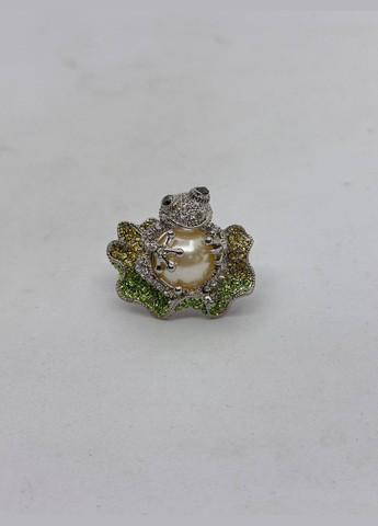 Брошка бижутерия жабка Разноцветный No Brand (331610925)