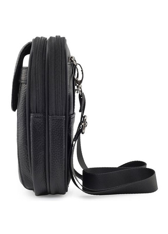 Маленька барсетка із натуральної шкіри Qvant 002ч - Чорна Tiding Барсетка (366889859)