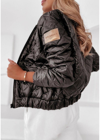 Чорна зимня 🧥 стильна демісезонна куртка uplander — заміри в описі GD/GL Модний простір