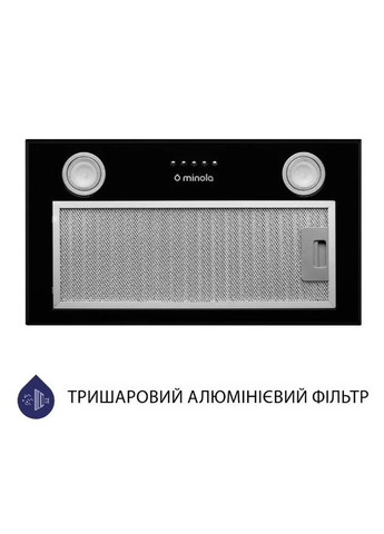 Вытяжка HBI 5722 BL 1200 LED встроена MINOLA (357437496)