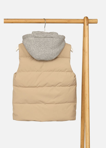 Жилет утеплений для дівчинки колір бежевий ЦБ-00268714 Vesper (322561055)