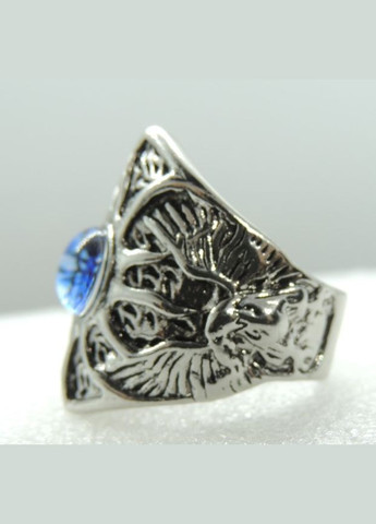 Каблучка чоловіча байкерська широка готична із синім оком розмір регульований AurumLux023 Fashion Jewelry (292861942)