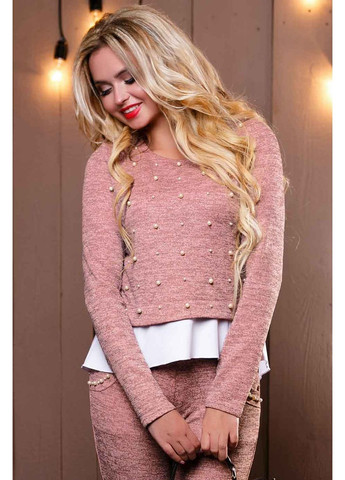 Розовый свитшот-кофта 920-2.2500 Seventeen (348134623)