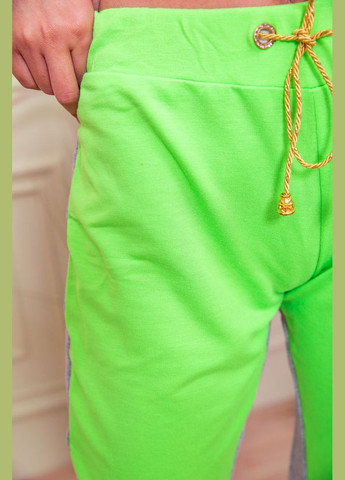 Женские шорты на резинке и завязках, серо-салатового цвета, Ager (292130847)