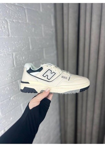 КРОССОВКИ ЖЕНСКИЕ NEW BALANCE 550 BEIGE BLACK НЬЮ БЕЛАНС 550 No Brand чёрные демисезоны (368885763)
