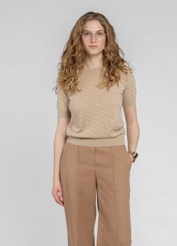 Футболка женская бежевая Arber Crew-neck SS WDanx 2 WTR - (331015305)